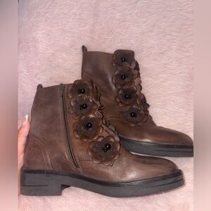 Bruno Premi Essential Floral Booties / Anthropologie LIKE NEW!!